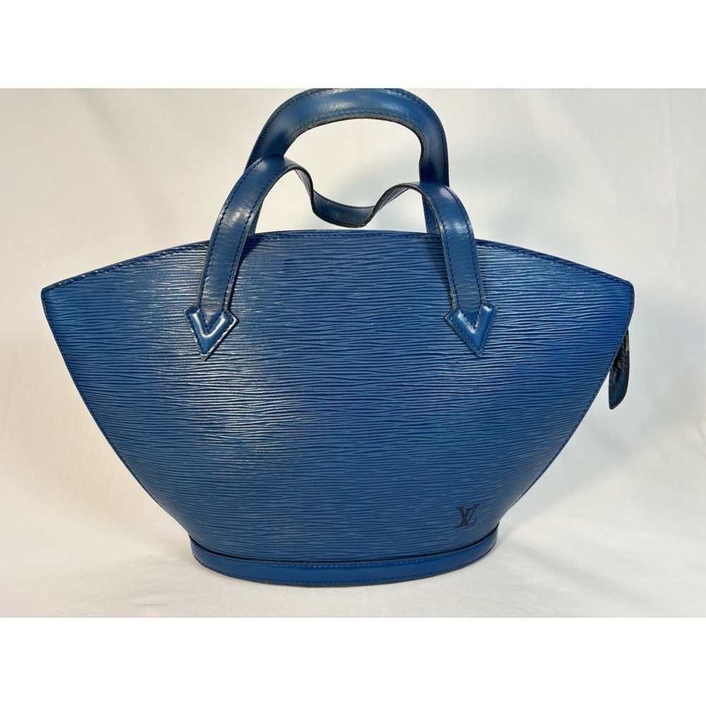 Vintage Louis Vuitton Saint Jacques PM Handbag Epi Blue made in France 1994 COA
